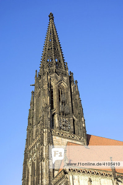 St. Lamberti Kirche  Münster  Nordrhein-Westfalen  Deutschland  Europa