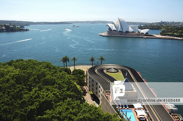 Sydney Harbour Bay und Opernhaus  Sydney  New South Wales  Australien