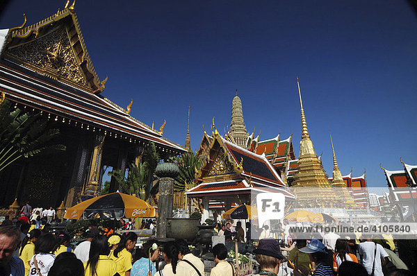 Wat Phra Kaeo Tempel  Bangkok  Thailand  Asien