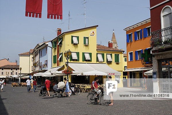 Picturesque town centre  Caorle  Adriatic region  Veneto  Italy