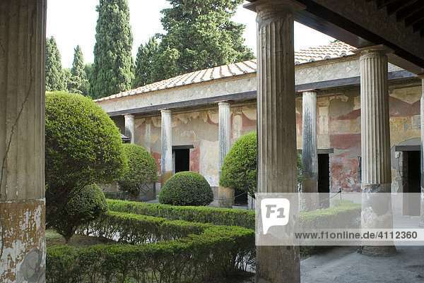 Haus der Muschelvenus  Ausgrabung der römischen Stadt Pompeji  Neapel  Kampanien  Italien