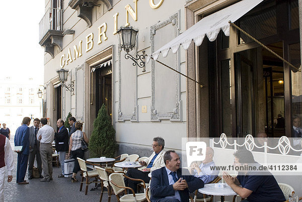 Café Gambrinus  Piazza Trento a Trieste  Neapel  Kampanien  Italien