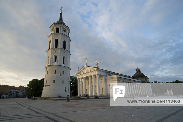 Kathedrale und Kathedralsplatz  Wilna  Vilnius  Litauen