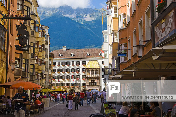 Altstadt  Herzog-Friedrich-Straße  Innsbruck  Tirol  Österreich