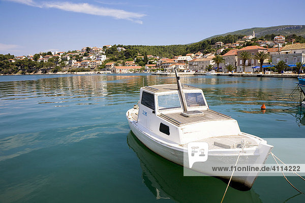 Harbour of Jelsa  Island Hvar  Dalmatia  Croatia