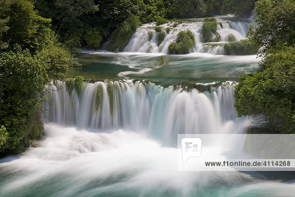 Nationalpark Krka Wasserfälle  Dalmatien  Kroatien