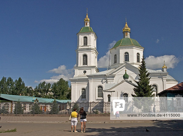 Tarskaya Kirche in Omsk  Älteste Kirche in Omsk  Omsk an den Flüssen Irtisch und Omka  Omsk  Sibirien  Russland  GUS  Europa