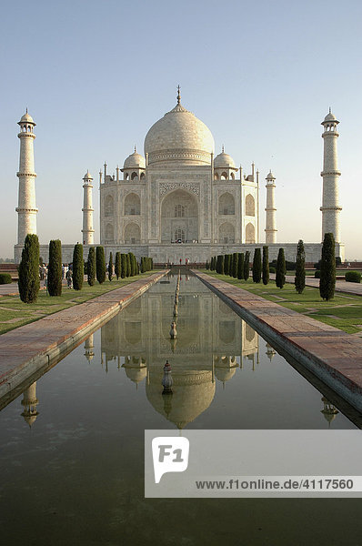 Taj Mahal im Morgenlicht  Agra  Indien