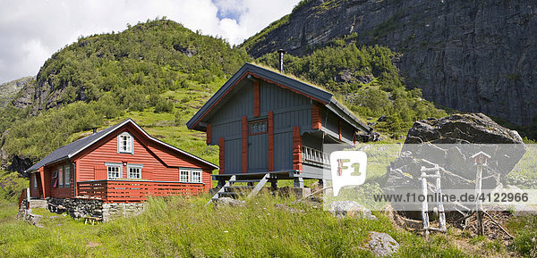 Hof Nesbø im Aurlandsdalen  Norwegen