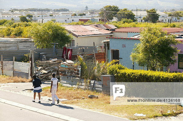 Hütten im Township  Kapstadt  Südafrika