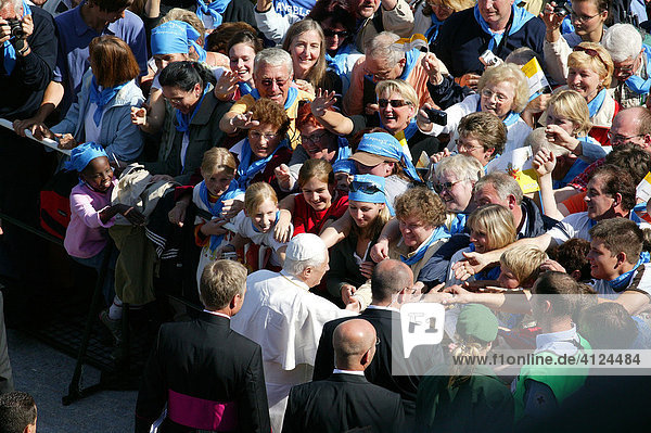 Papal visit of Benedikt XVI  Altoetting  Bavaria  Germany