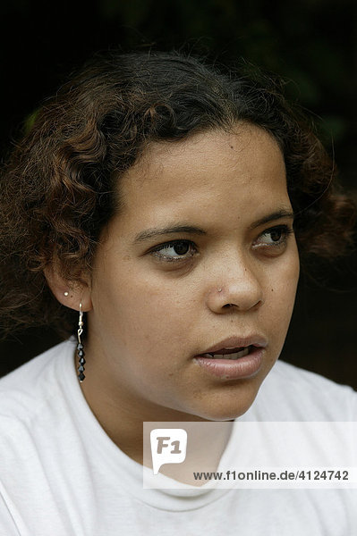 Young woman  Asuncion  Paraguay  South America