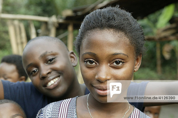 Girls  portrait  Cameroon  Africa