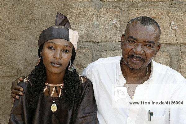 Frau und Mann  Garoua  Kamerun  Afrika