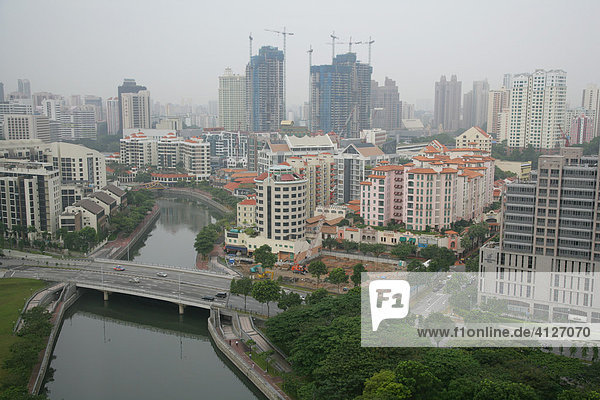 City  Singapur-Fluss  Singapur  Südostasien  Asien