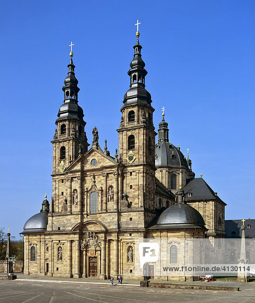 St. Salvator Cathedral in Fulda  Hesse  Germany  Europe