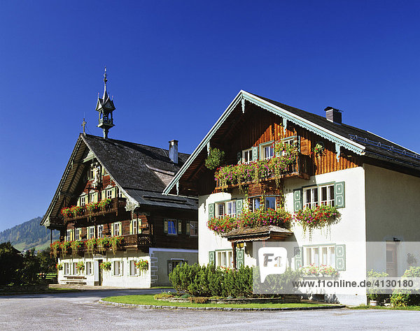 Farmhouses  Salzburger Land  Austria  Europe