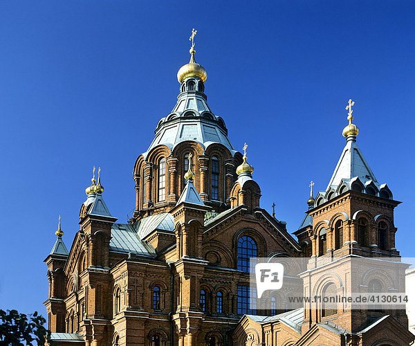 Uspenski Cathedral  orthodox church  Helsinki  Finland