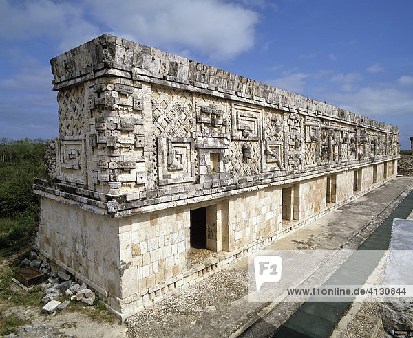Cuadrangular de las Monjas  square of the nuns  Palacio del Nunnery Palace  Uxmal  Yucatan  Mexico  Central America