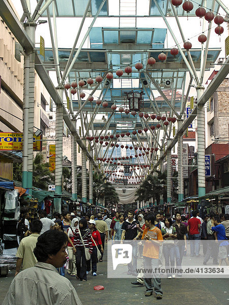 Jalang Petaling  Markt in Chinatown  Kuala Lumpur  Malaysia  Asien