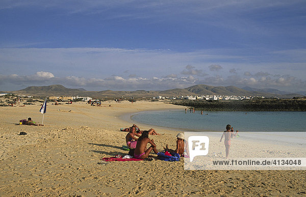 Strand in El Cotillo  Fuerteventura  Kanarische Inseln  Spanien