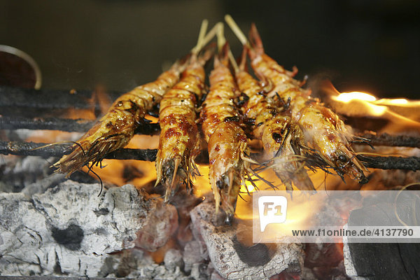 Sgp Singapore Lau Pa Sat Old Market Food Centre Central Business District Robinson Nightly Open Air Satay Grill Restaurants