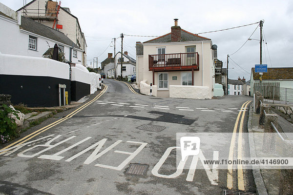 Indication No Entry Porthleven Cornwall Great Britain