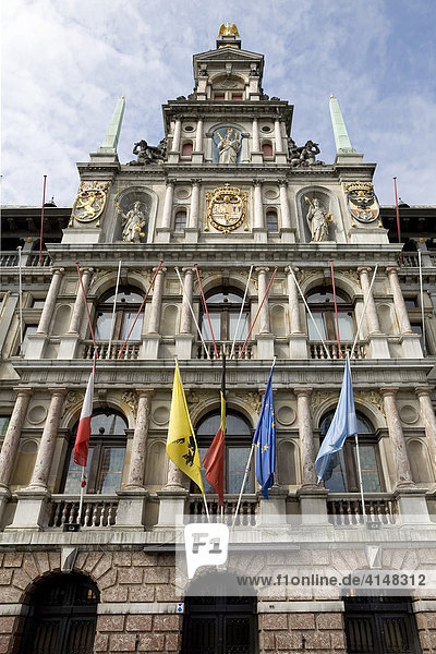 Historisches Rathaus  Grote Markt  Antwerpen  Belgien