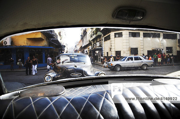 Kuba  Havanna  Taxifahrt