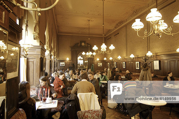 Interior  Sperl Cafe in Vienna  Austria