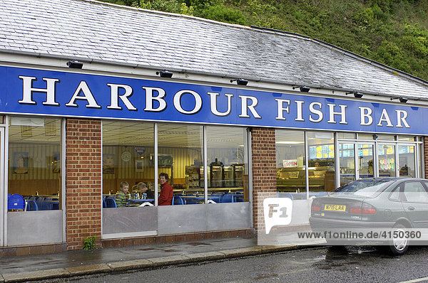 Harbour Fish Bar Folkestone Kent England Großbrtannien