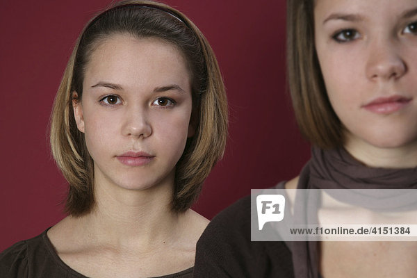 Two girls  pre-teens  early teens