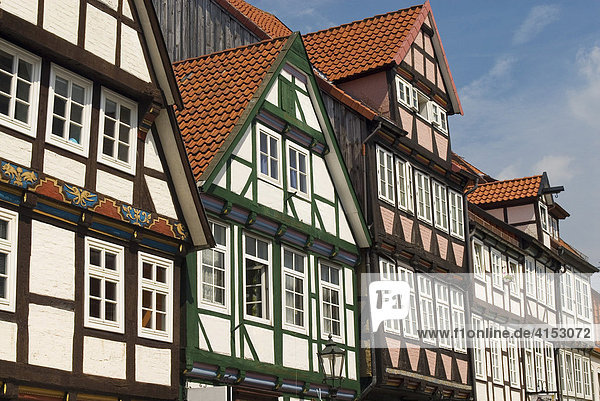 Fachwerkhäuser in der Altstadt von Celle  Niedersachsen  Deutschland