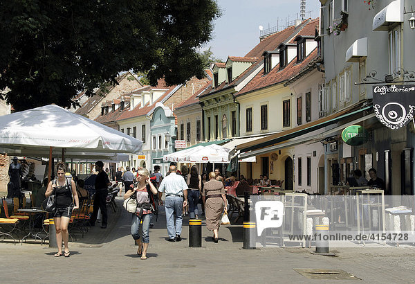 Tkalciceva Ulica  street with cafes and bars
