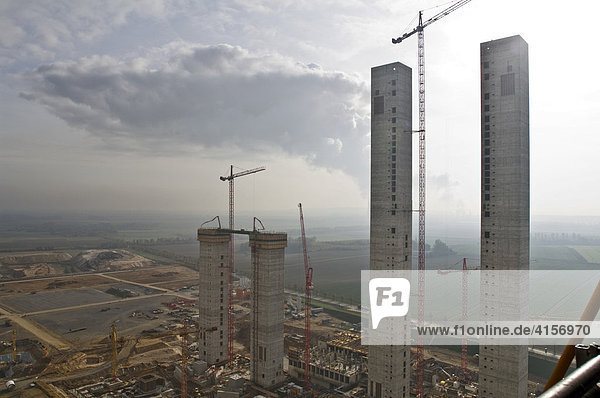 Europas grösste Baustelle Braunkohlekraftwerk Neurath Nordrhein-Westfalen Deutschland
