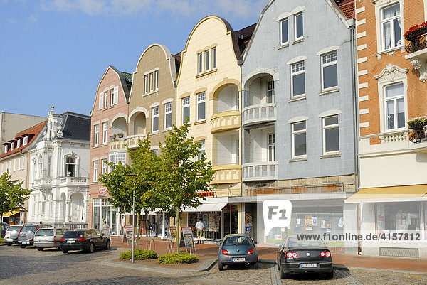 Cuxhaven - Altstadtfassade - Niedersachsen  Deutschland  Europa.