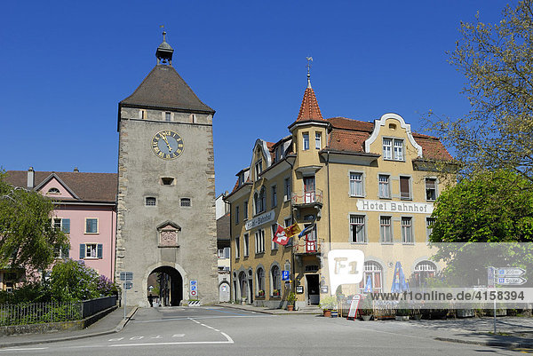 Historisches Stadttor  Laufenburg  Kanton Aargau  Schweiz  Europa