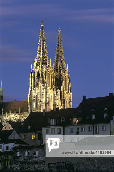 Der Dom in Regensburg  Bayern  Deutschland