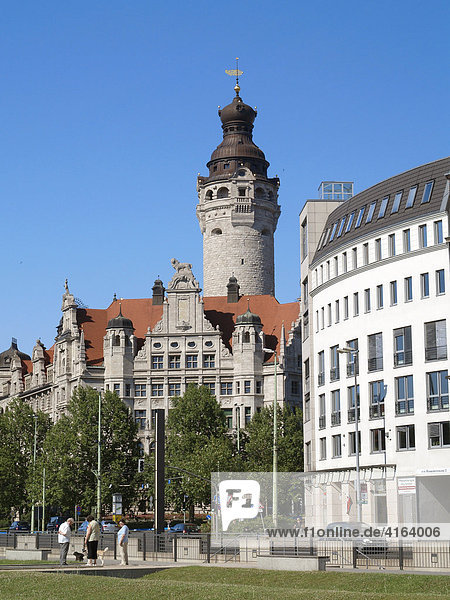Das Neue Rathaus in Leipzig  Sachsen