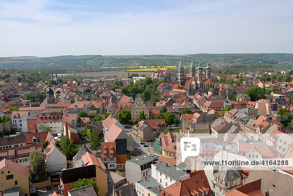 Altstadt mit Dom St. Peter und Paul  Naumburg  Sachsen-Anhalt  Deutschland
