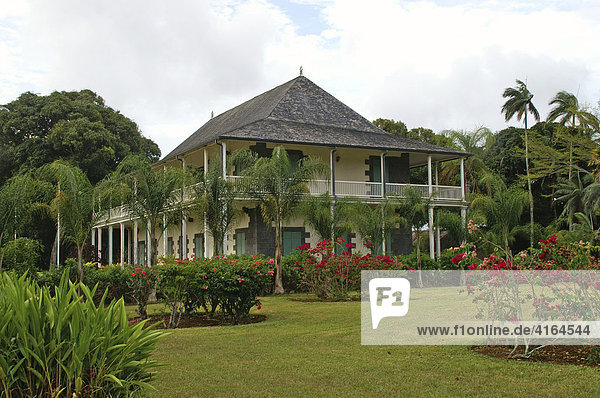 Historisches Gebäude Pampelmousse Garden  Mauritius  Maskarenen  indischer Ozean