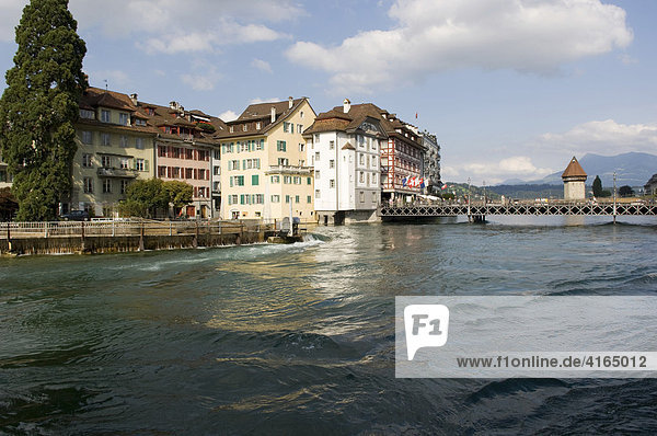 Altstadt an der Reuss  Luzern  Schweiz