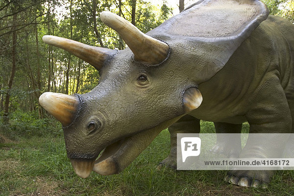 Dinosaur Torosaurus - Dinopark Fürth Bavaria Germany