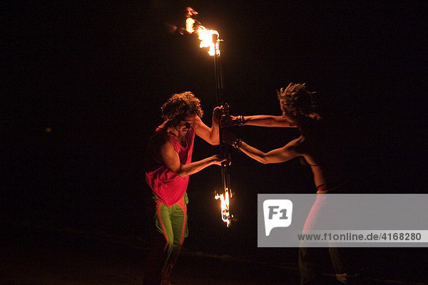 Torch dance in La Playa - Valle Gran Rey - La Gomera