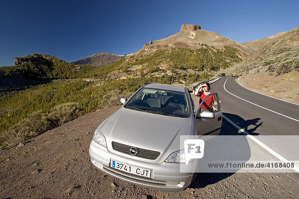 Canadas del Teide National park - Opel Astra - Tenerife Canary Islands Spain