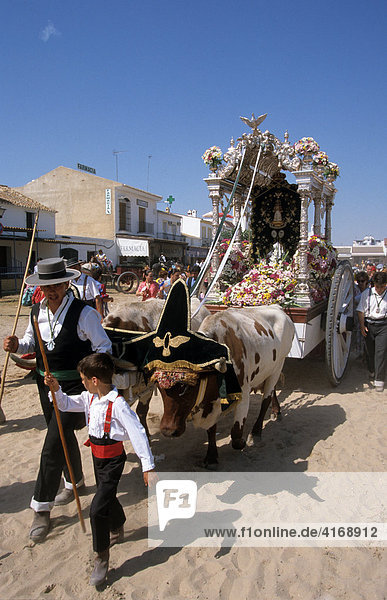 El RocÌo - El Rocio RomerÌa Pfingst-Wallfahrt Fiesta - Costa de la Luz - Andalusien Provinz Huelva Spanien