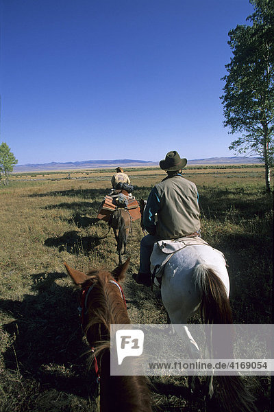 USA Montana Centennial Mountains horseback riding pack trip