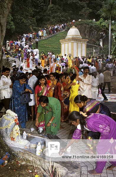 Thaipusam Festival ( A Hindu Festival ) in Penang Malaysia