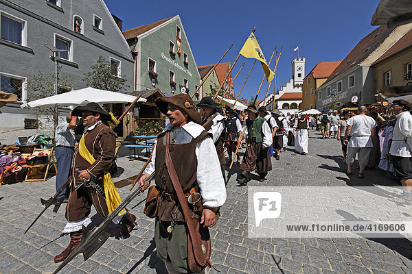 Nabburg   Middle Ages market   Bavaria Germany