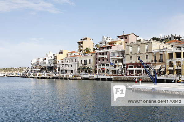 Agios Nikolaos (Aghios Nikolaos)  Hafen  Kreta  Griechenland
